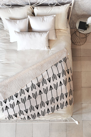 Holli Zollinger Arrows Fleece Throw Blanket