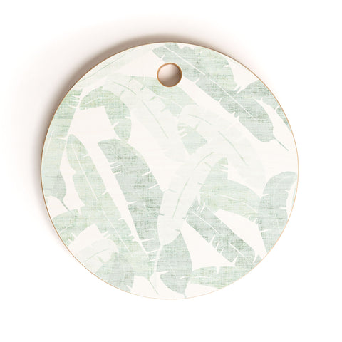 Holli Zollinger BANANA LEAF LIGHT Cutting Board Round