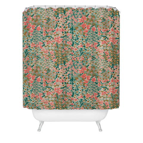 Holli Zollinger BENGAL KUMA FLORAL Shower Curtain