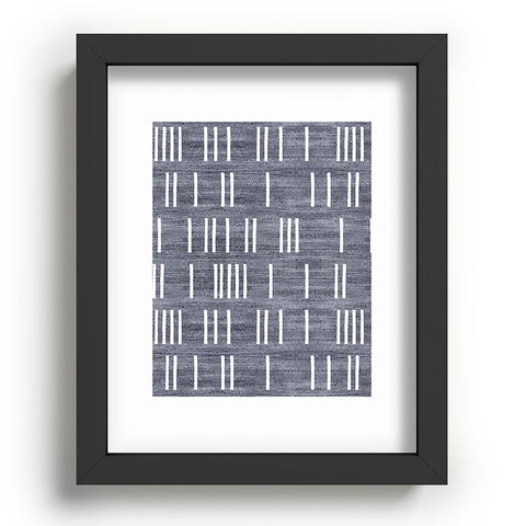 Holli Zollinger BOGO DENIM MUDCLOTH LIGHT Recessed Framing Rectangle