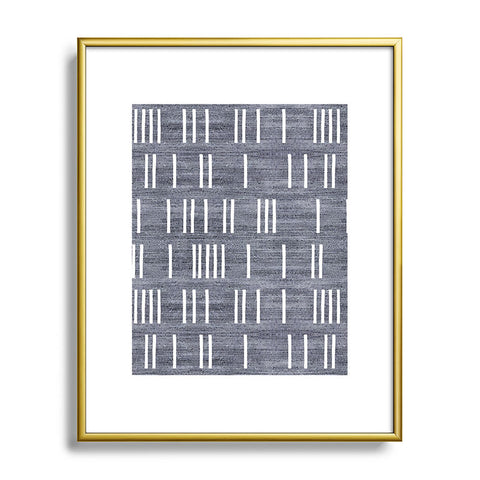 Holli Zollinger BOGO DENIM MUDCLOTH LIGHT Metal Framed Art Print