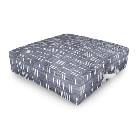 Holli Zollinger BOGO DENIM MUDCLOTH LIGHT Outdoor Floor Cushion
