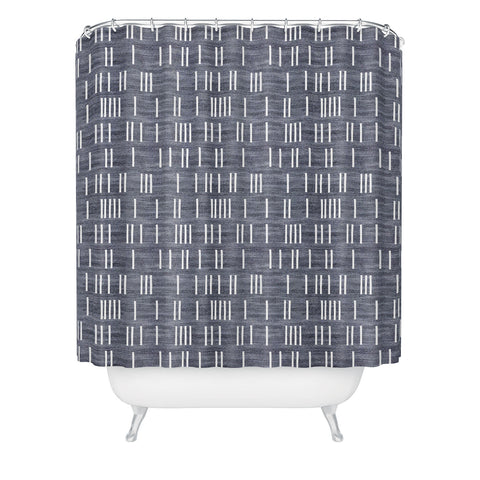 Holli Zollinger BOGO DENIM MUDCLOTH LIGHT Shower Curtain