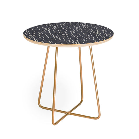 Holli Zollinger BOGO DENIM MUDCLOTH Round Side Table
