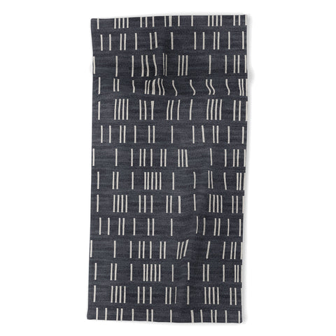 Holli Zollinger BOGO DENIM MUDCLOTH Beach Towel