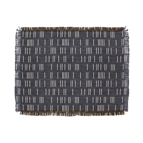 Holli Zollinger BOGO DENIM MUDCLOTH Throw Blanket