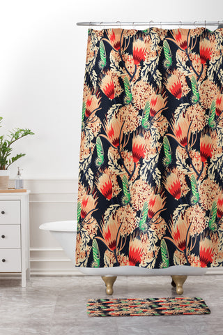 Holli Zollinger BOHEME BUTTERFLY Shower Curtain And Mat