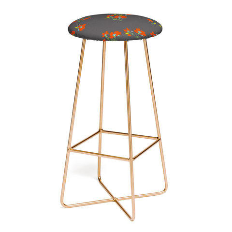 Holli Zollinger Bohemian Farmhouse Floral Bar Stool