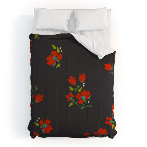 Holli Zollinger Bohemian Farmhouse Floral Comforter
