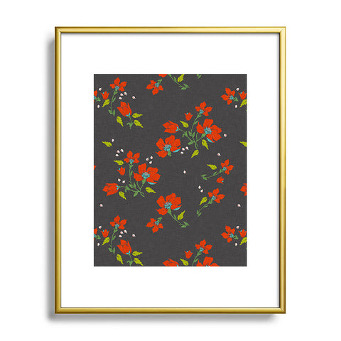 Holli Zollinger Bohemian Farmhouse Floral Metal Framed Art Print