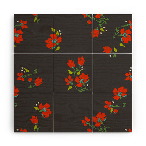 Holli Zollinger Bohemian Farmhouse Floral Wood Wall Mural