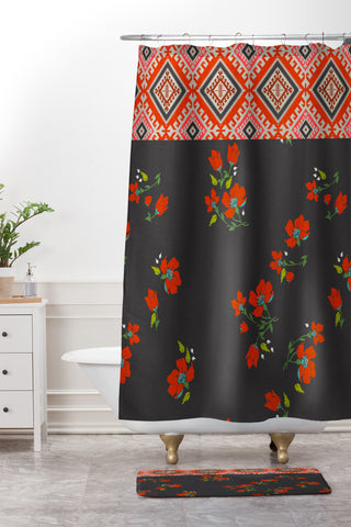 Holli Zollinger Bohemian Farmhouse Shower Curtain And Mat