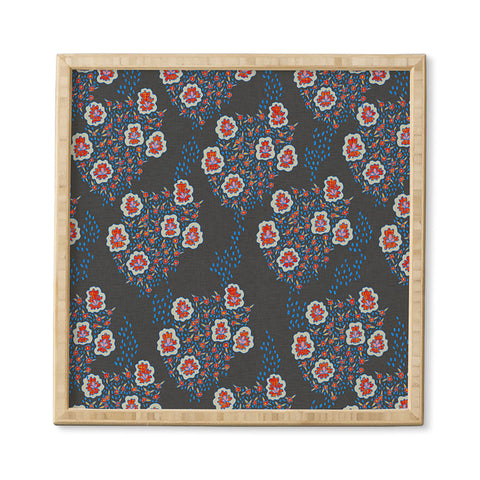 Holli Zollinger Boho Dark Floral Framed Wall Art