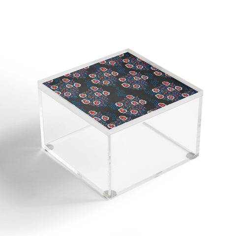 Holli Zollinger Boho Dark Floral Acrylic Box