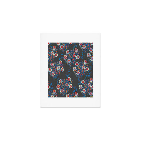 Holli Zollinger Boho Dark Floral Art Print