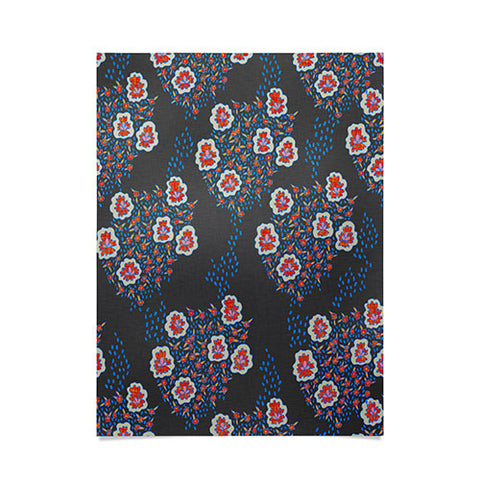 Holli Zollinger Boho Dark Floral Poster