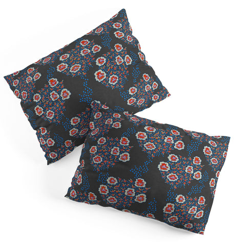 Holli Zollinger Boho Dark Floral Pillow Shams