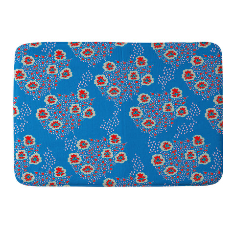 Holli Zollinger Boho Floral Memory Foam Bath Mat