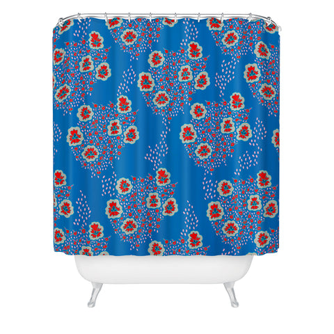 Holli Zollinger Boho Floral Shower Curtain