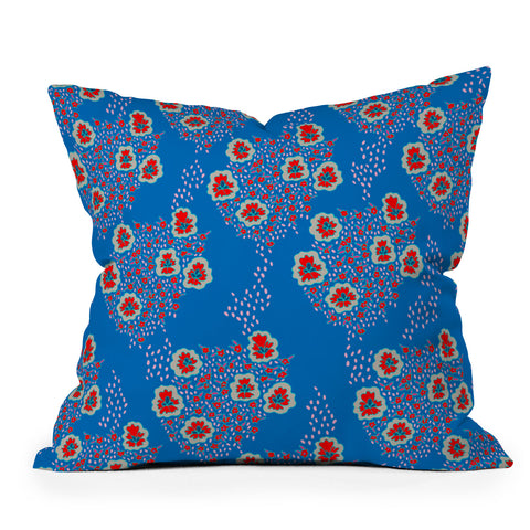 Holli Zollinger Boho Floral Throw Pillow