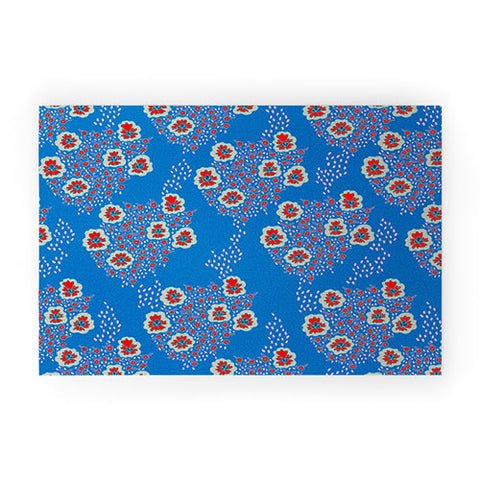 Holli Zollinger Boho Floral Welcome Mat