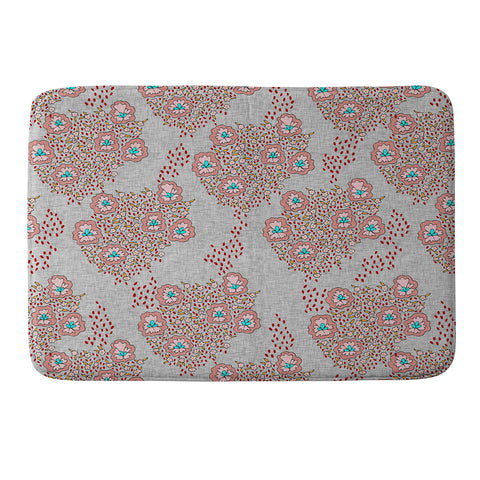 Holli Zollinger Boho Light Floral Memory Foam Bath Mat