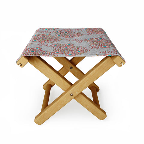 Holli Zollinger Boho Light Floral Folding Stool