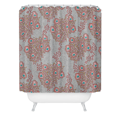 Holli Zollinger Boho Light Floral Shower Curtain