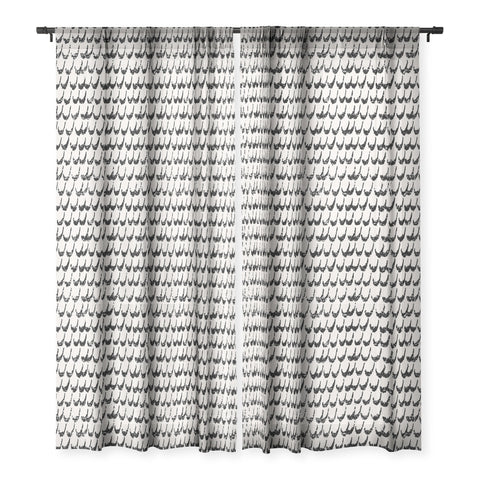 Holli Zollinger BOHO SCALLOP Sheer Window Curtain