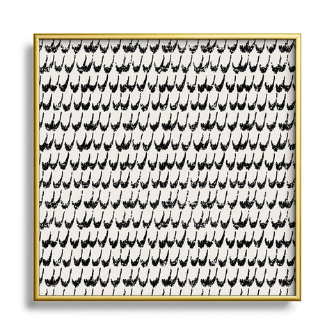 Holli Zollinger BOHO SCALLOP Metal Square Framed Art Print