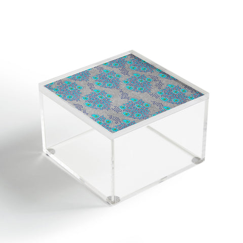 Holli Zollinger Boho Turquoise Floral Acrylic Box