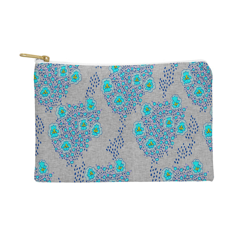 Holli Zollinger Boho Turquoise Floral Pouch