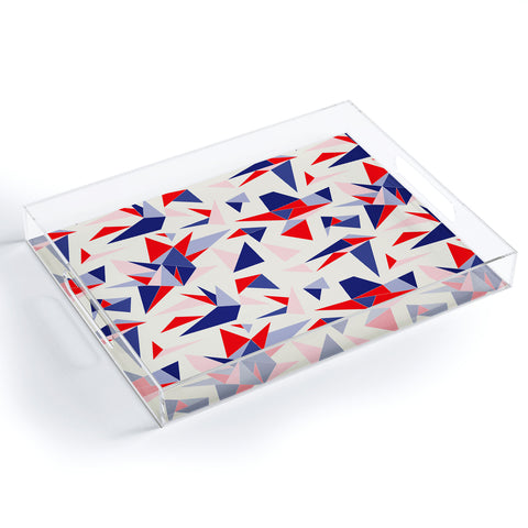 Holli Zollinger Bright Origami Acrylic Tray