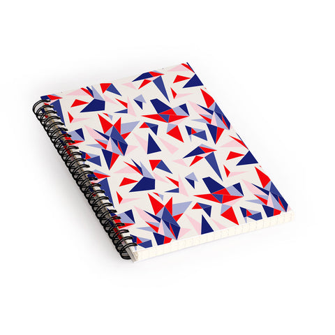 Holli Zollinger Bright Origami Spiral Notebook
