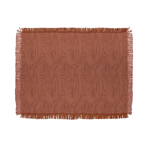 Holli Zollinger CERES MARSALA Throw Blanket