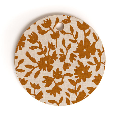 Holli Zollinger CERIE BOUQUET MARIGOLD Cutting Board Round