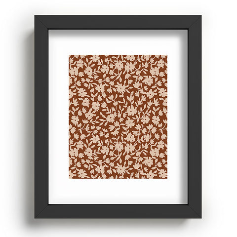 Holli Zollinger CERIE BOUQUET RUST Recessed Framing Rectangle