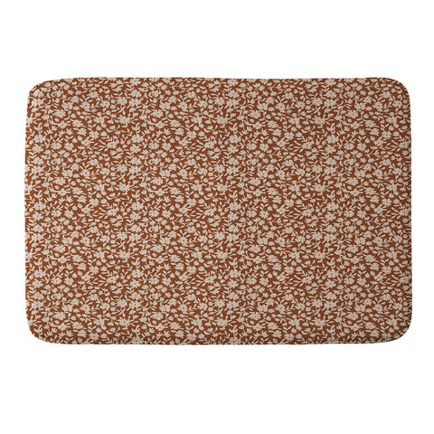 Holli Zollinger CERIE BOUQUET RUST Memory Foam Bath Mat