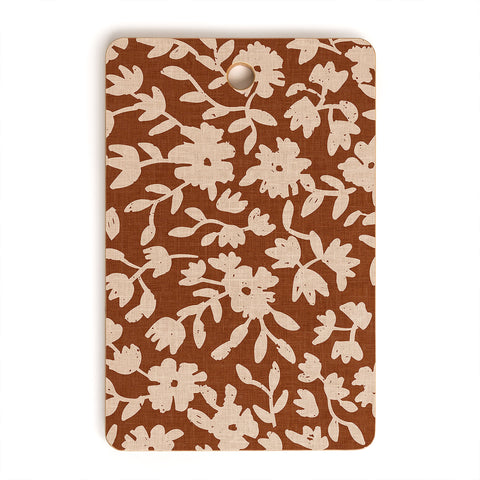 Holli Zollinger CERIE BOUQUET RUST Cutting Board Rectangle