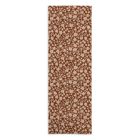 Holli Zollinger CERIE BOUQUET RUST Yoga Towel