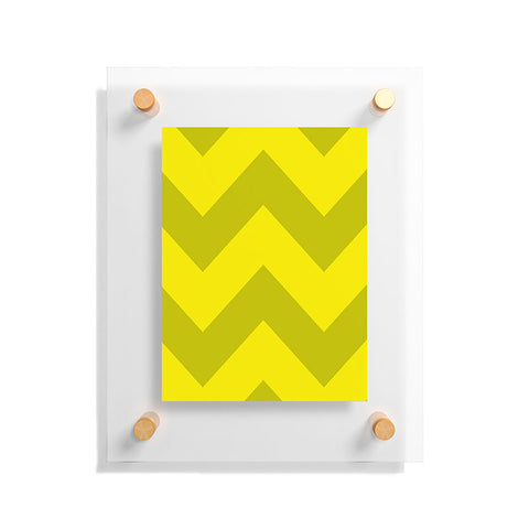 Holli Zollinger Chevron Yellow Floating Acrylic Print
