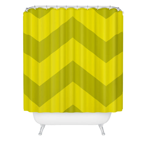 Holli Zollinger Chevron Yellow Shower Curtain