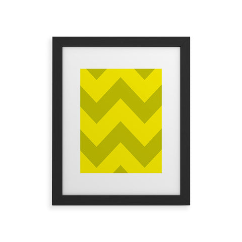 Holli Zollinger Chevron Yellow Framed Art Print