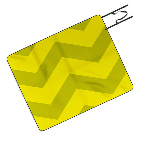 Holli Zollinger Chevron Yellow Picnic Blanket