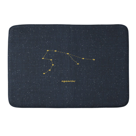 Holli Zollinger CONSTELLATION AQUARIUS Memory Foam Bath Mat