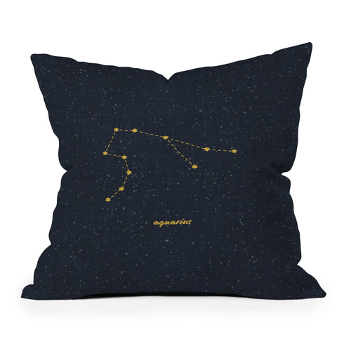 Holli Zollinger CONSTELLATION AQUARIUS Throw Pillow