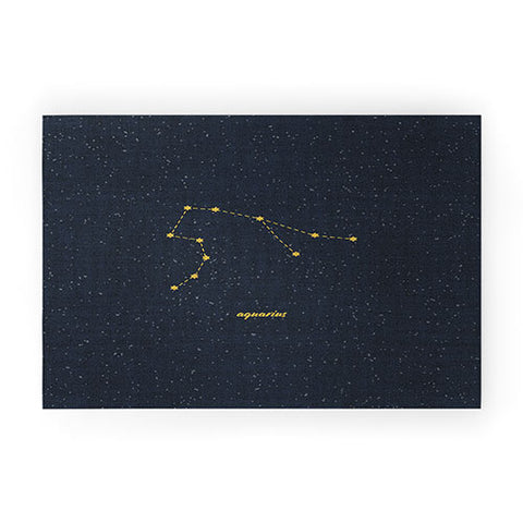 Holli Zollinger CONSTELLATION AQUARIUS Welcome Mat