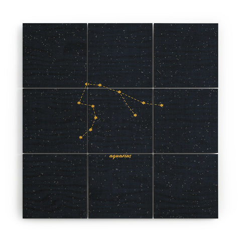 Holli Zollinger CONSTELLATION AQUARIUS Wood Wall Mural