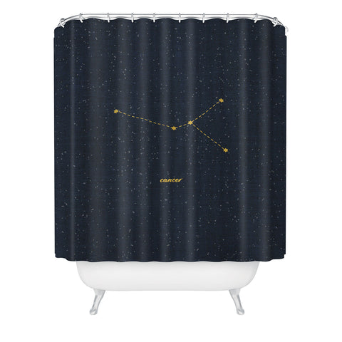 Holli Zollinger CONSTELLATION CANCER Shower Curtain