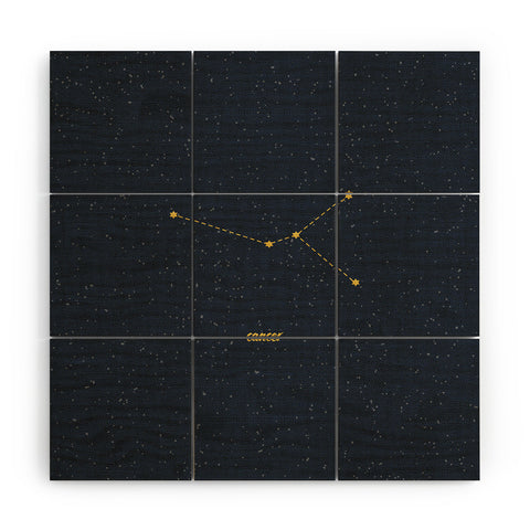 Holli Zollinger CONSTELLATION CANCER Wood Wall Mural